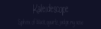 Kaleidescope by Emma Kumer — Script Handwritten Font — thumbnail 2