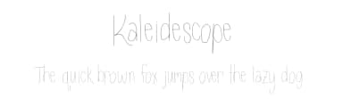 Kaleidescope by Emma Kumer — Script Handwritten Font — thumbnail 1