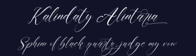 Kalindaty Alintaria by Perspectype Studio - Letterena.com — Script Handwritten Font — thumbnail 2
