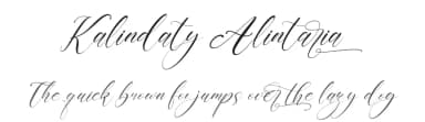 Kalindaty Alintaria by Perspectype Studio - Letterena.com — Script Handwritten Font — thumbnail 1