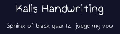 Kalis Handwriting by Kali D — Script Handwritten Font — thumbnail 2