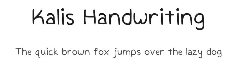 Kalis Handwriting by Kali D — Script Handwritten Font
