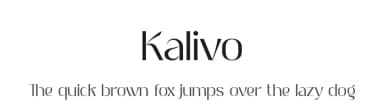 Kalivo by Eka Hermawan — Sans Serif Font — thumbnail 1