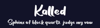 Kalled by Vunira Design — Script Handwritten Font — thumbnail 2