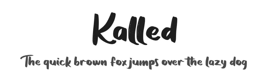 Kalled by Vunira Design — Script Handwritten Font