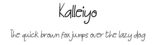 Kalleiyo by Denny Sutanto — Script Handwritten Font
