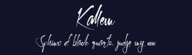 Kallem by Khaiuns — Script Handwritten Font — thumbnail 2
