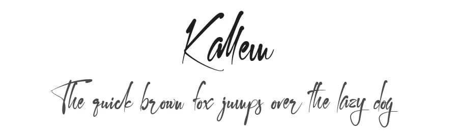 Kallem by Khaiuns — Script Handwritten Font