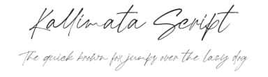 Kallimata Script by Ardyana Types — Script Handwritten Font — thumbnail 1
