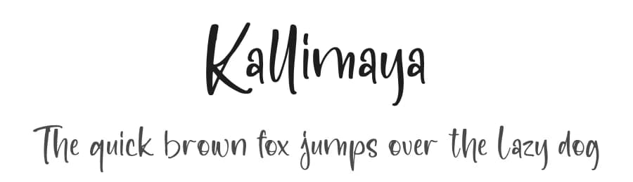 Kallimaya by Perspectype Studio - Letterena.com — Script Handwritten Font