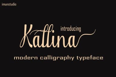Kallina Font by Imun Studio — Script Handwritten Font — thumbnail 1