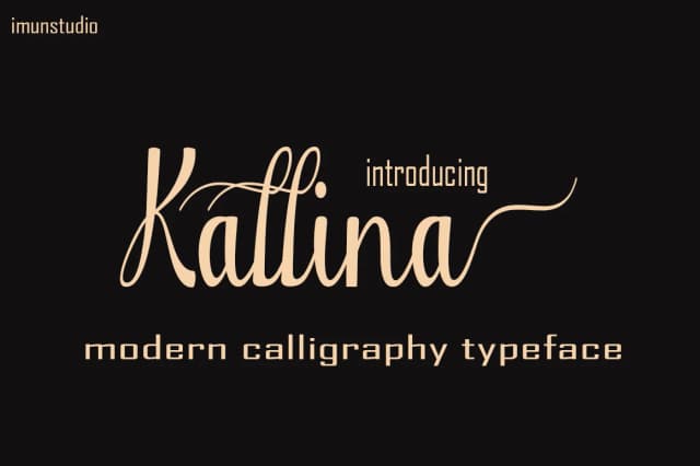 Kallina Font by Imun Studio — Script Handwritten Font