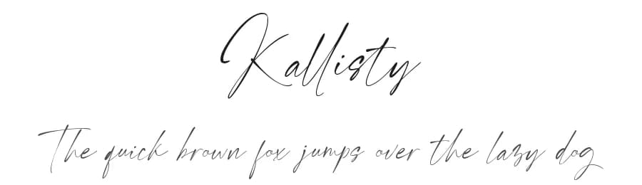 Kallisty by Creaditive Design — Script Handwritten Font — preview 1