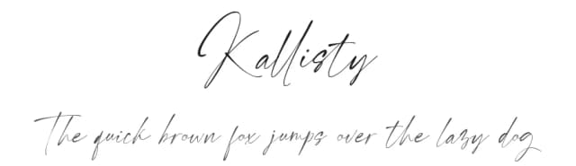 Kallisty by Creaditive Design — Script Handwritten Font