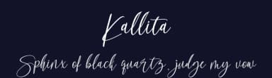 Kallita by mightype — Script Handwritten Font — thumbnail 2