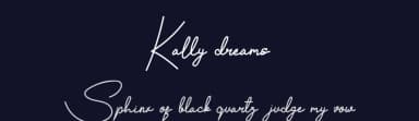 Kally dreams by Hishand Studio — Script Handwritten Font — thumbnail 2