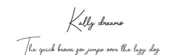 Kally dreams by Hishand Studio — Script Handwritten Font — thumbnail 1