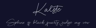 Kalste by Jadatype — Script Handwritten Font — thumbnail 2