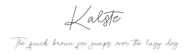 Kalste by Jadatype — Script Handwritten Font — thumbnail 1