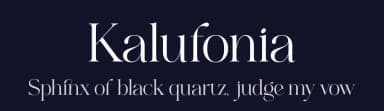 Kalufonia by BrandSemut — Serif Font — thumbnail 2