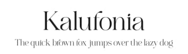 Kalufonia by BrandSemut — Serif Font — thumbnail 1