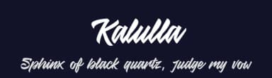 Kalulla by adinuritype std. — Script Handwritten Font — thumbnail 2