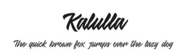 Kalulla by adinuritype std. — Script Handwritten Font — thumbnail 1