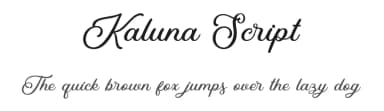 Kaluna Script by Rillatype — Script Handwritten Font — thumbnail 1
