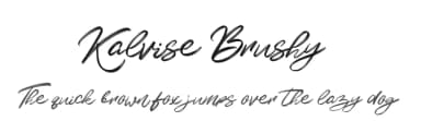 Kalvise Brushy by Kotak Kuning Studio — Script Handwritten Font — thumbnail 1