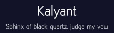 Kalyant by Sign Studio — Sans Serif Font — thumbnail 2