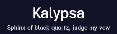 Kalypsa by Steve Gardner — Sans Serif Font — thumbnail 2