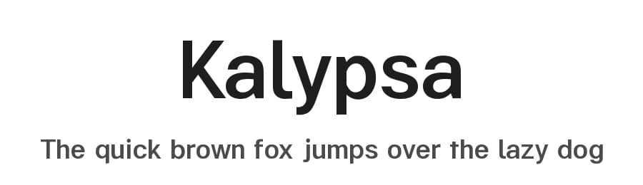 Kalypsa by Steve Gardner — Sans Serif Font