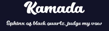 Kamada by Eknoji Studio — Script Handwritten Font — thumbnail 2