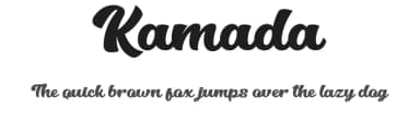Kamada by Eknoji Studio — Script Handwritten Font — thumbnail 1