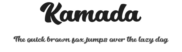 Kamada by Eknoji Studio — Script Handwritten Font