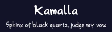 Kamalla by madeDeduk — Script Handwritten Font — thumbnail 2