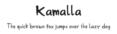 Kamalla by madeDeduk — Script Handwritten Font — thumbnail 1