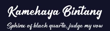 Kamehaya Bintang by Integritype Studio — Script Handwritten Font — thumbnail 2