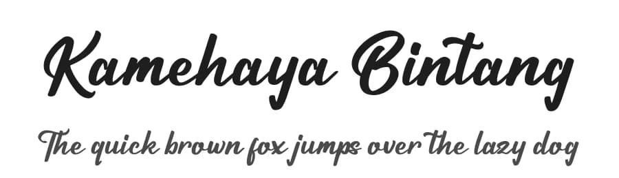 Kamehaya Bintang by Integritype Studio — Script Handwritten Font