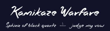 Kamikaze Warfare by JSH creates — Script Handwritten Font — thumbnail 2