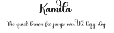 Kamila by FreshtypeINK — Script Handwritten Font — thumbnail 1