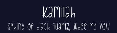 Kamilah by Aisyah — Script Handwritten Font — thumbnail 2