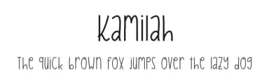 Kamilah by Aisyah — Script Handwritten Font — thumbnail 1