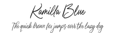 Kamilla Blue by Damarletter — Script Handwritten Font — thumbnail 1