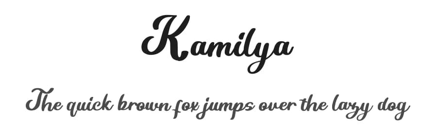 Kamilya by Creatype Studio — Script Handwritten Font