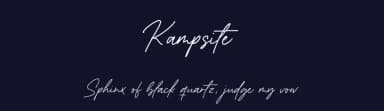 Kampsite by Balpirick Studio — Script Handwritten Font — thumbnail 2