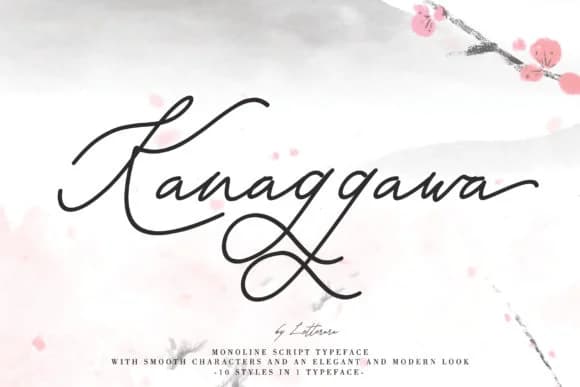 Kanaggawa Font by thomasaradea — Script Handwritten Font