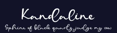 Kandaline by Almarkhatype — Script Handwritten Font — thumbnail 2