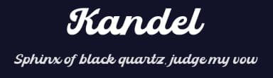 Kandel by Ahweproject — Script Handwritten Font — thumbnail 2