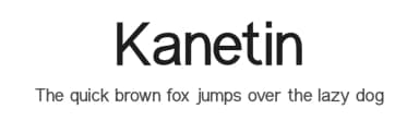 Kanetin by Din Studio — Sans Serif Font — thumbnail 1